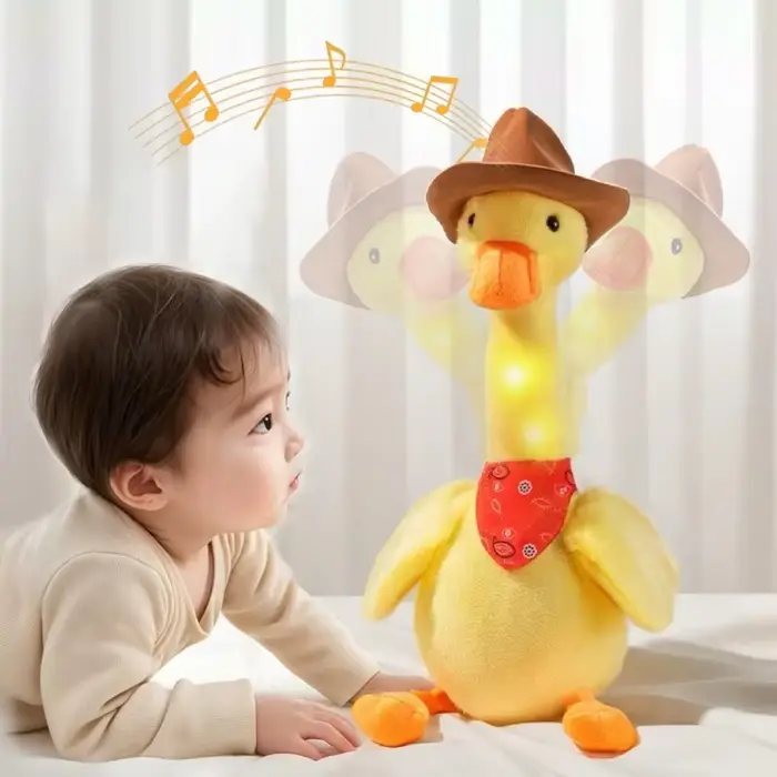 Nouveau jouet canard parlant et dansant pour bébé et tout-petit