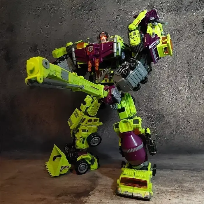 6IN1 NBK 42CM dévastateur jouet Transformation KO Robot voiture combinaison figurine pelle mélangeur modèle enfant cadeau de noël
