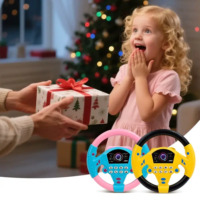 Jouet de volant électrique avec son léger, pour bébés et enfants, éducatif, Portable, simulation de 