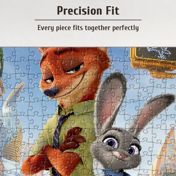 Puzzle en bois Zootopia 108/200/300/500/1000 pièces