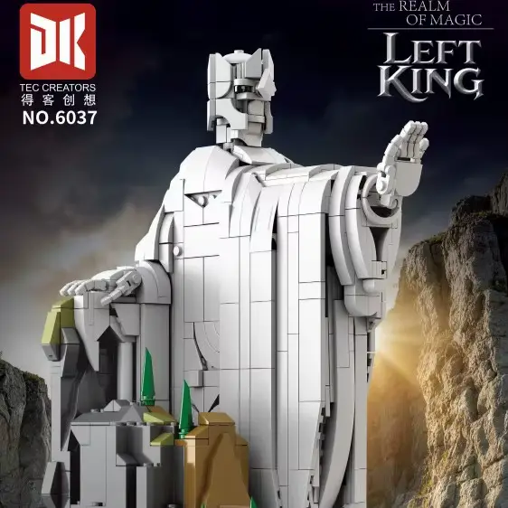 TEC CREATORS 6037-6038 Magic Realm Left and Right King, jouet de construction de puzzle à collectionner, cadeau, décoration