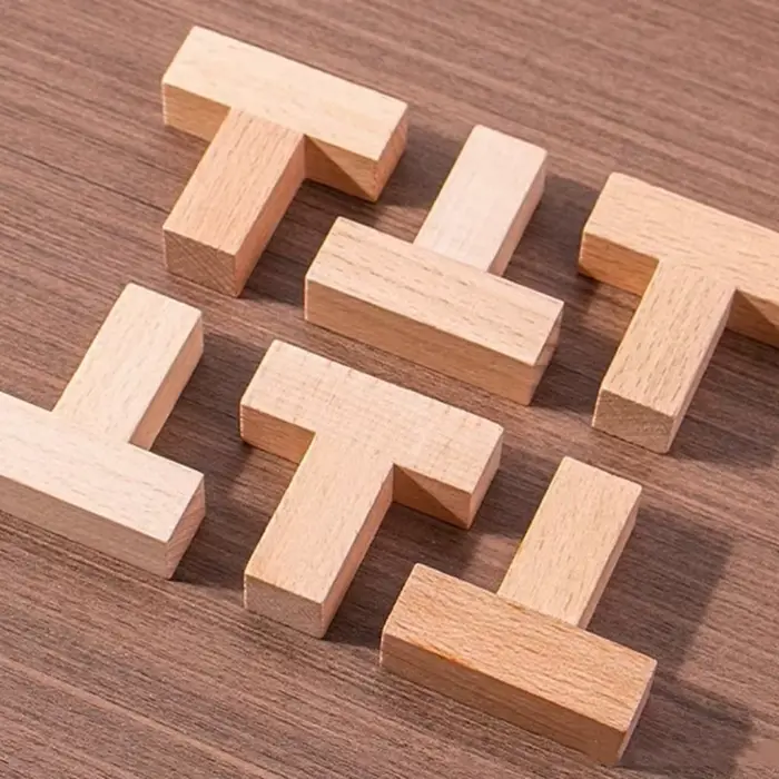 Puzzle en forme de T bois puzzle coulissant défi intellectuel pour enfants et adultes occasions spéciales éducative jouets éducatifs