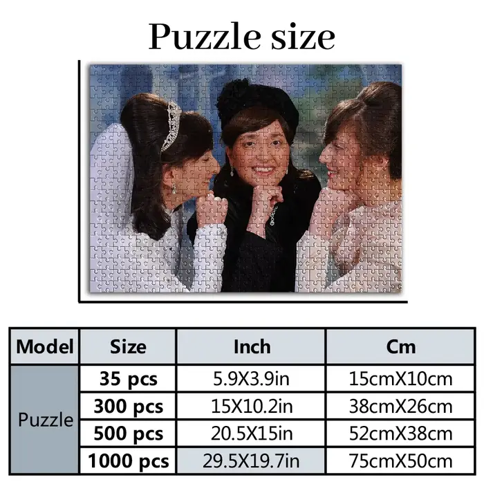 Puzzle photo personnalisé avec photo de paysage à assembler pour enfants et adultes, cadre en bois personnalisable, 35 à 1000 pièces, souvenir en famille, décoration murale, cadeau original