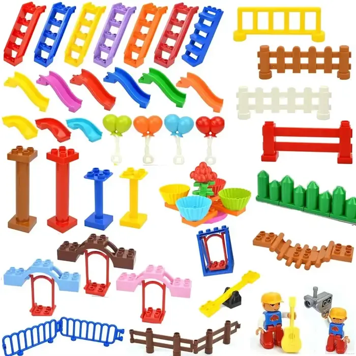 Blocs de construction en plastique ABS autobloquants pour enfants et adultes compatible avec Duplo pour occasions spéciales et apprentissage créatif