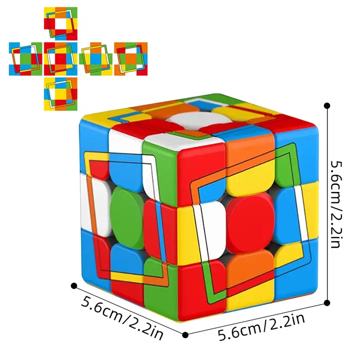 Cube incliné B 3x3, 2 solutions, Speed Cube 3x3x3, cube magique, cube puzzle, jeu de décryptage, puz