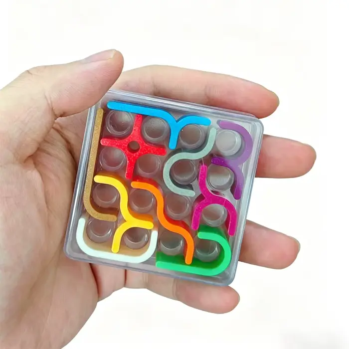Puzzle créatif Crazy Curves forme géométrique multicolore pour enfants et adultes jeux de réflexion voyage occaions spéciales