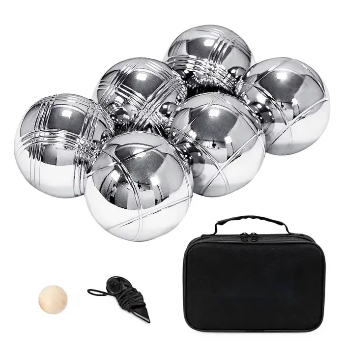 Ensemble de jeux de pétanque en plein air, boule de pétanque en métal, kit d'invitation, jeux de loi
