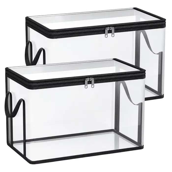 Conteneur de rangement multifonctionnel pour jouets, 2 pièces, bacs d'organisation pour poupées en p