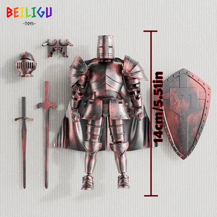 Chevalier médiéval multi-articulations mobiles bricolage figurines arme guerrier Robot épée bouclier assemblage jouet cadeau de vacances pour enfants