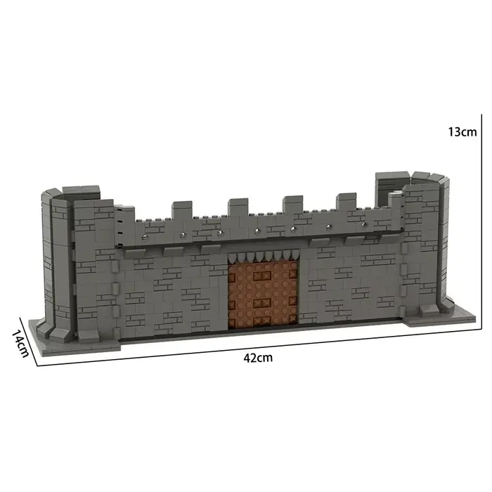 Château médiéval MOC : Forteresse constructible avec des chevaliers, des murs et des équipements de 
