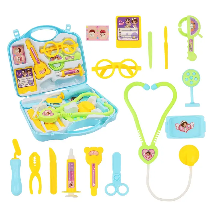 Playhouse Médical Portable avec Accessoires Plastique Sécurisé Pour Jeux Éducatifs Enfant Occasions Spéciales