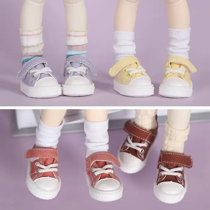 Accessoires de poupée BJD, chaussures en toile, baskets, 1/6 yosd BJD
