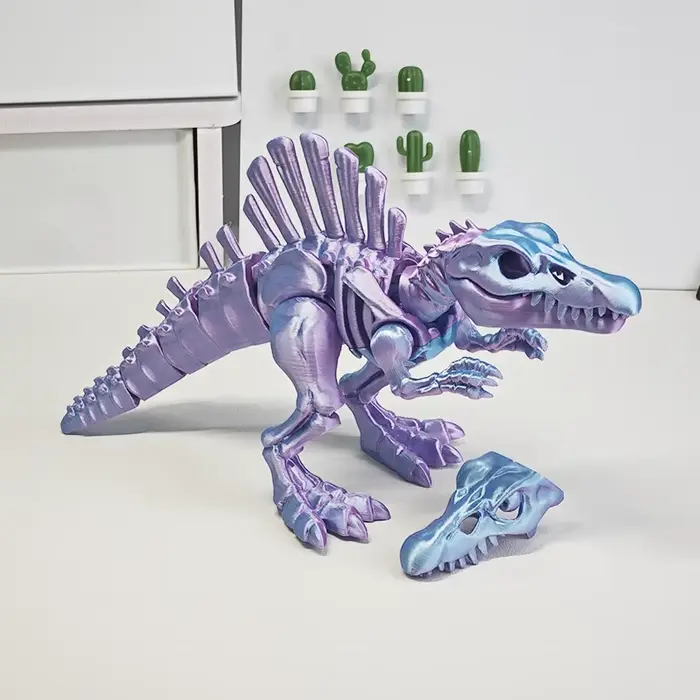 Nouveau jouet de dinosaure squelette Spinosaurus articulé Original imprimé en 3d pour décor de bureau