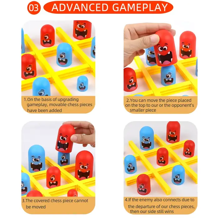 Jeux de société de Table amusants Tic Tac Toe