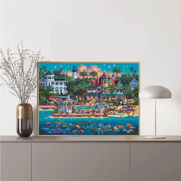 Puzzles pour adultes (500/1000/1200/2000 pièces) - Paysage urbain tropical