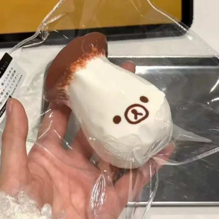 Jouet Squishy Kawaii Rilakkuma King Mushroom, Jouet à Presser Extensible en TPR, Ornement Alimentair