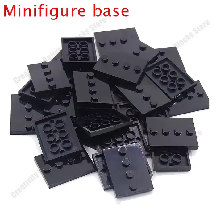 Accessoires de mini-figure, plaque de base universelle 3x4, affichage de figurines, blocs de constru