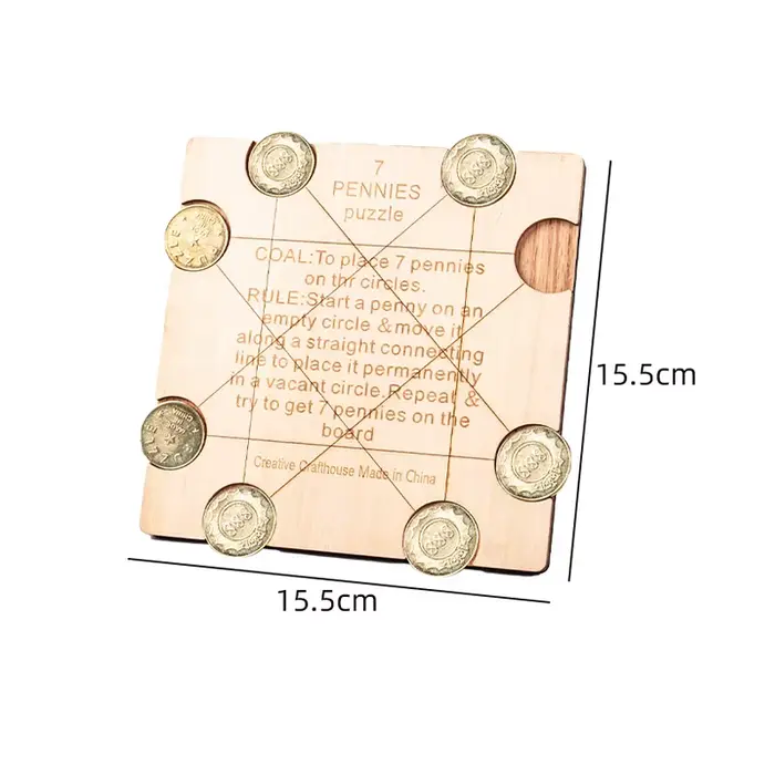 Puzzle créatif détectée y Coin pour adultes et enfants, jeux de défi QI, casse-tête, cadeaux de coll
