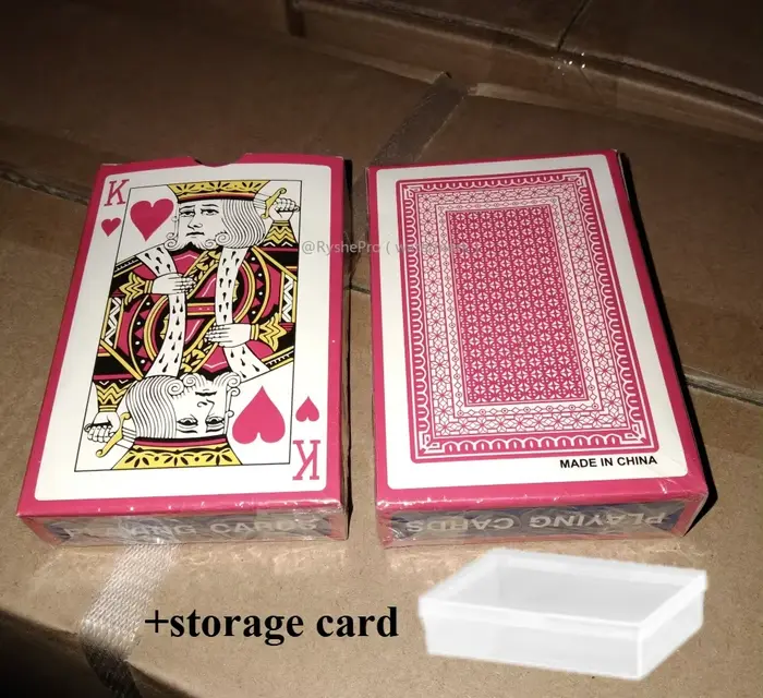 Cartes à jouer pour poker, index standard, revêtement plastique, pour Blackjack wald chre Canasta, d
