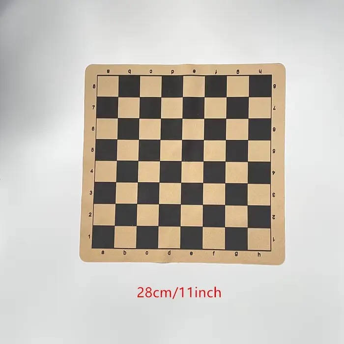 Échiquier 28 cm/11 pouces, 34 cm/13,4 pouces,43 cm/16,9 pouces. Il est un jeu d'échecs carré pliable