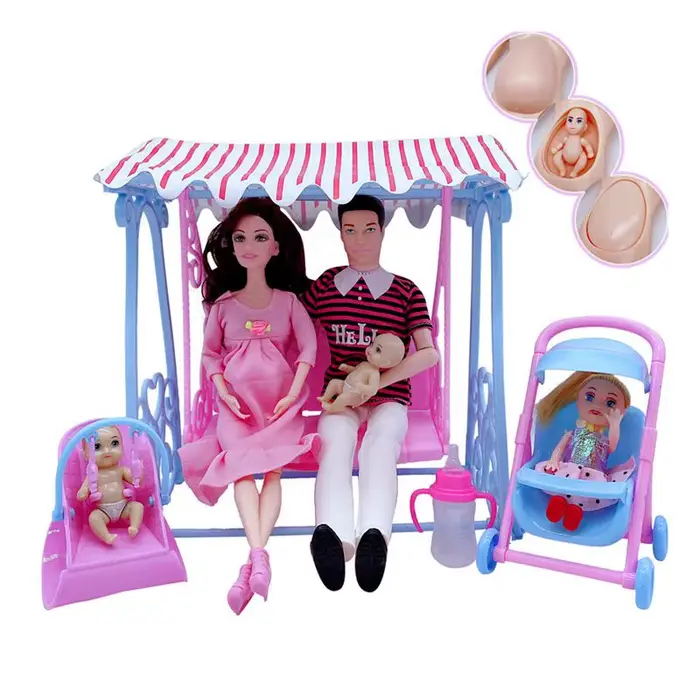 Offre spéciale 6 personnes familles ensemble enfants jouets enceinte maman papa petit bébé infantile fille garçon meilleur anniversaire cadeau de noël pour enfant