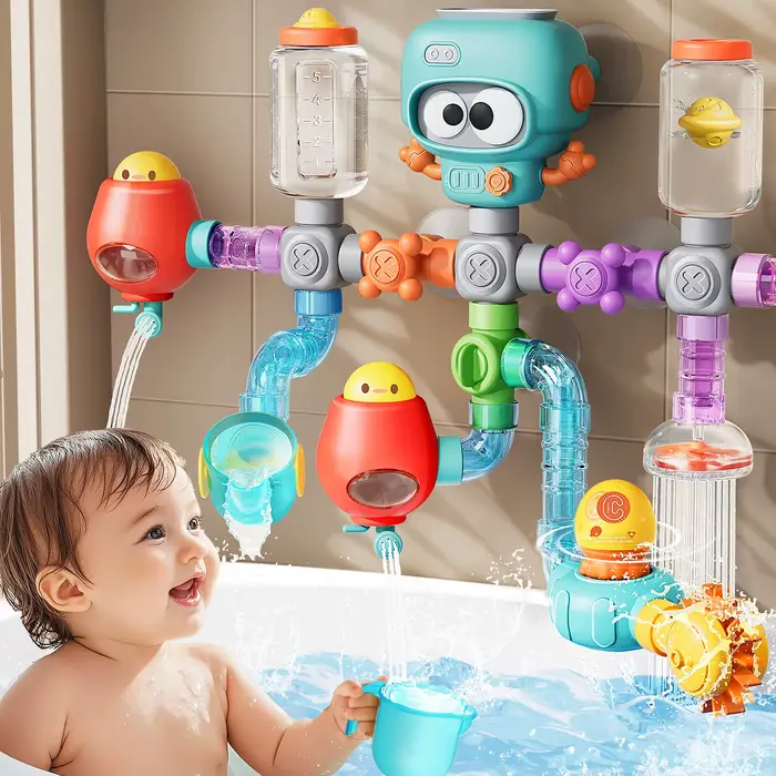 Jouets de bain pour bébé avec ventouses fortes