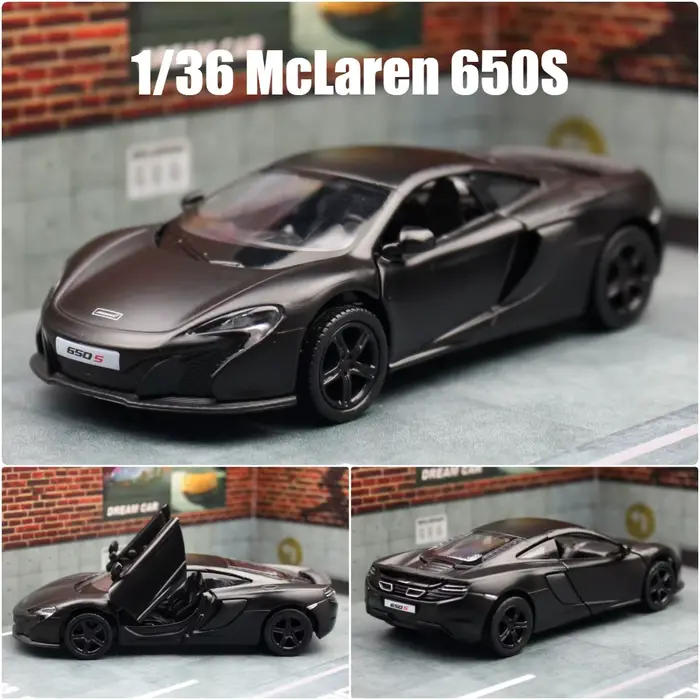 McLaren 1/36 S-Voiture jouet pour enfants, ThomZ City Diecast, Miniature Vehicle Model, Super Rib Ba