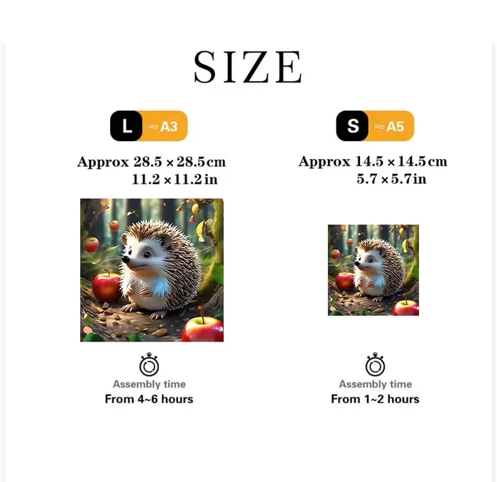 Puzzle en bois hérisson animal de compagnie décorations créatives jouets éducatifs cadeaux de vacances pour enfants occasions spéciales