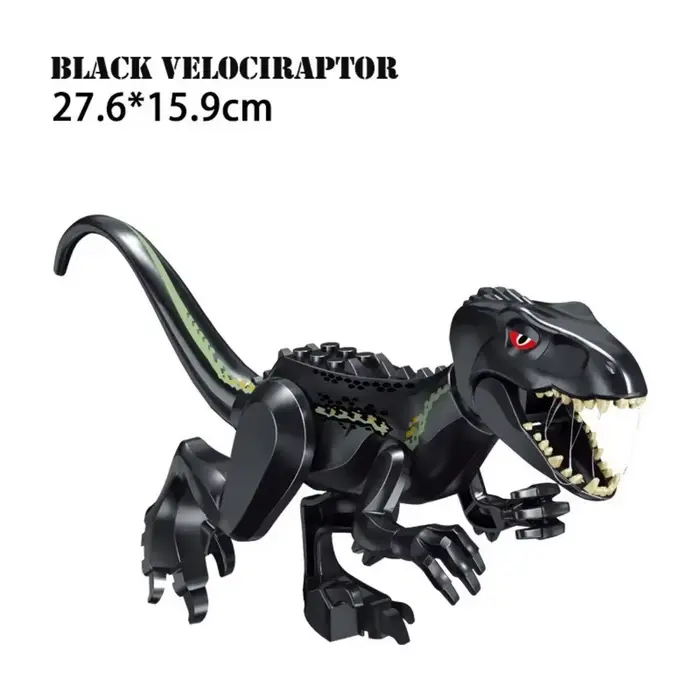 Jurassic World Brutal Raptor – blocs de construction, modèle de dinosaure, tyrannosaure Indominus T-