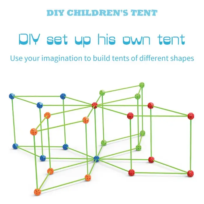 Bricolage 3D maison jouets pour enfants Construction Forts Kits