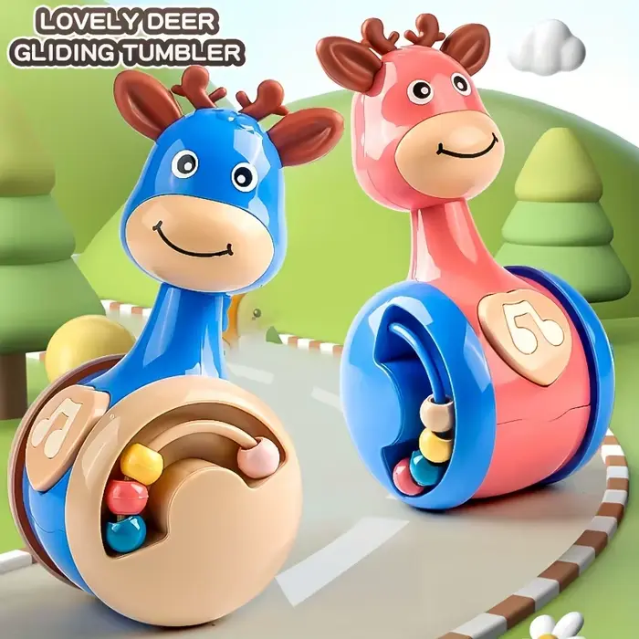 Jouets pour bébé Roly Poly de 6 à 12 mois, jouets Wobbler à gobelet pour bébé garçon et fille – Parf