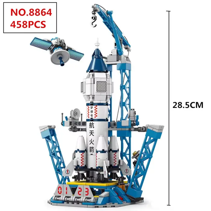Décennie s de Construction de Fusée d'Aviation Créative pour Enfant, Figurine d'Astronome Spatial, B