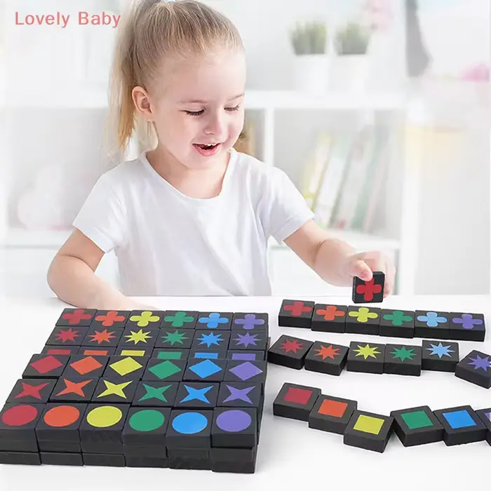 Cadeaux de noël nouveaux jouets éducatifs pour enfants Qwirkle échecs en bois Parent enfant jeux int