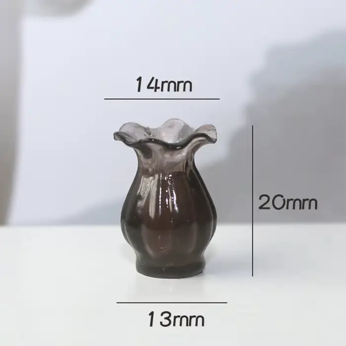 Vase/fleur l'inventaire pour herbe d OB11 1/12, accessoires de maison, mini poubelle, décoration de 