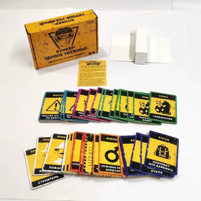 Jeu de cartes de survie BUNKER - Jeu de société stratégique pour adultes