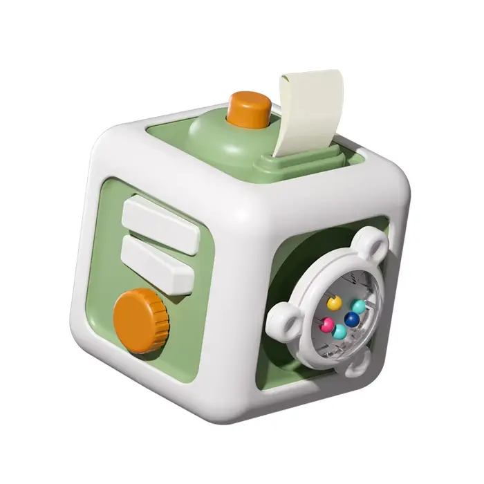 Cube d'activité Montessori 6 en 1, jouets pour bébé, planche sensorielle occupée, jouet de voyage, a
