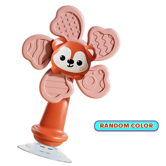 Jouet de bain pour bébé, ventouse de bain, Spinner, hochets de dessin animé, jouet éducatif pour enf
