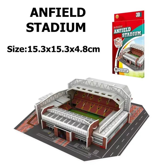 Kit de puzzle 3D DIY de célèbres stades de football |   Modèle de collection Old Trafford |   Décora