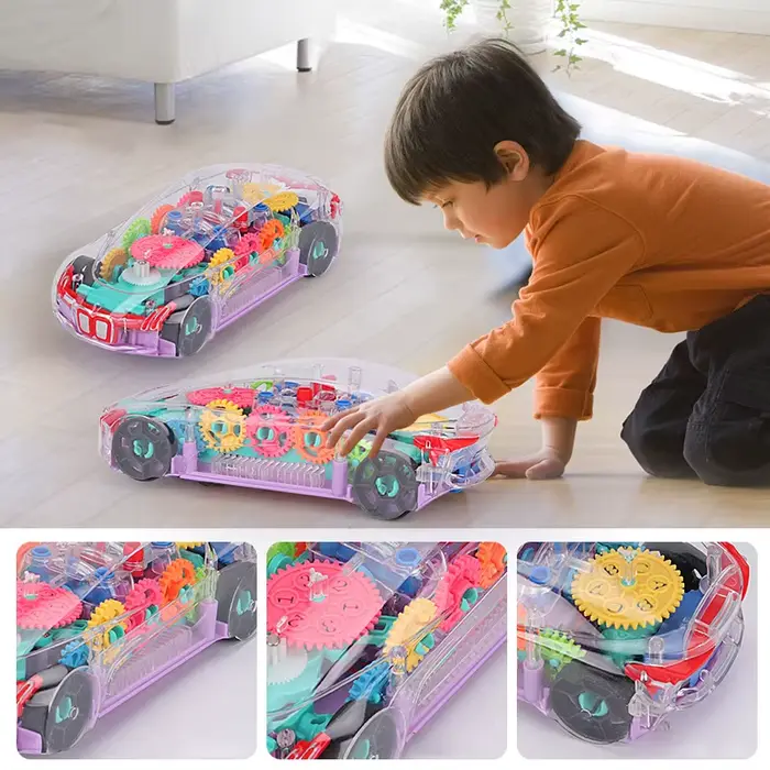 Voiture Électrique Transparente pour Enfants