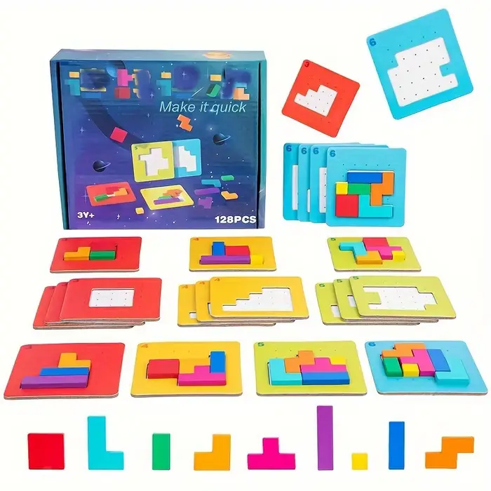 Jeu de puzzle coloré pour enfants, casse-tête, jouet de nuit, exercice Beaumont, cadeau pour enfants