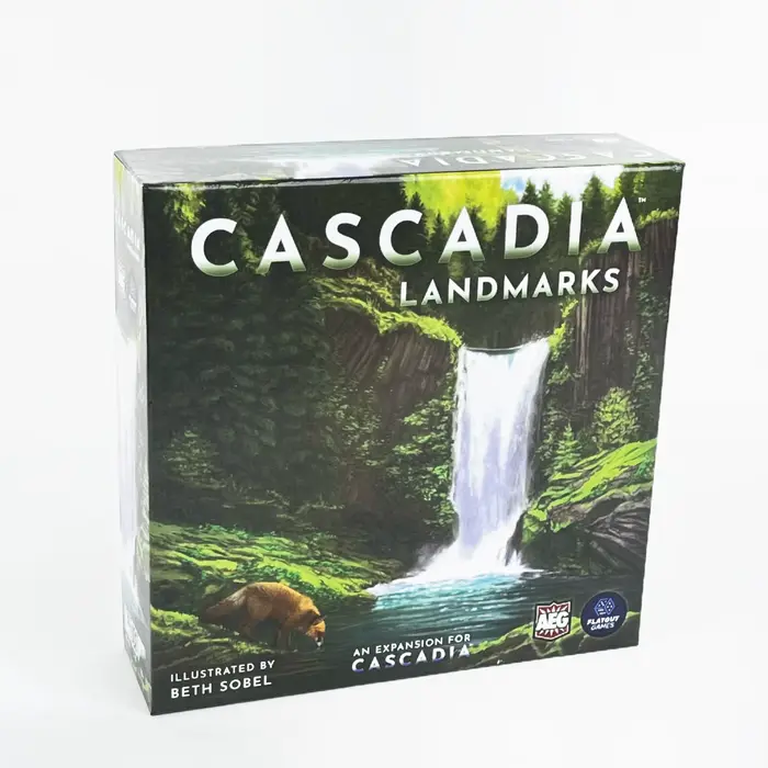Jeu de société stratégique Cascadia : Landmarks (2023) - Pack d'extension Deluxe, nécessite le jeu d
