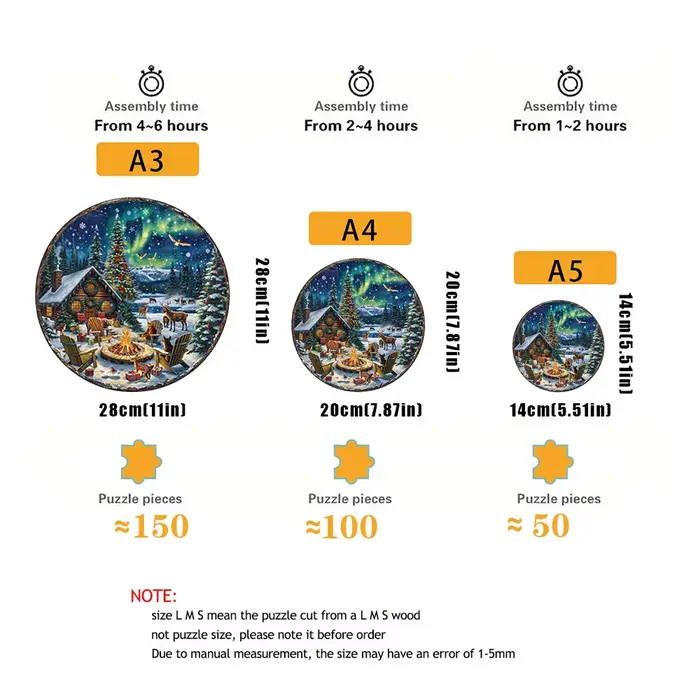Puzzle en bois ciel étoilé de rêve coloré - Jouet intelligent bricolage pour enfants et adultes - Parfait pour Noël Halloween Birthda