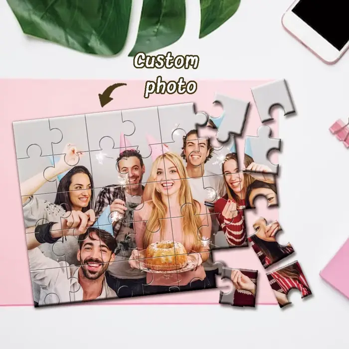 Puzzle personnalisé avec photo appartement rectangle horizontal technique peinture au pistolet pour décoration maison cadeau anti-stress_DIY_occasions_spéciales_amis_famille
