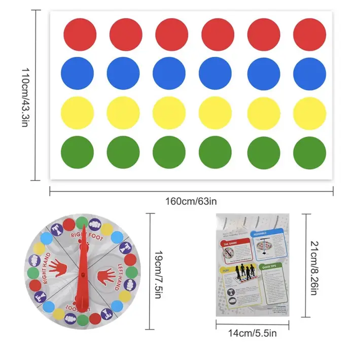 Jeu multijoueur de fête en famille, jeux Twister, jouets d'intérieur et d'extérieur, jeu de torsion 