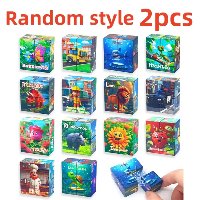 2/5 pièces bloc magnétique bricolage Puzzle assemblage mon monde bloc jouet aspiration magnétique 2 