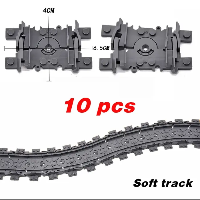 R64.Switch-Train urbain flexible, voies souples, droites et incurvées, construction de nuits, modèle