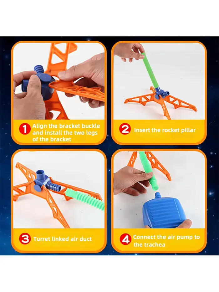 Jouet volant de fusée en mousse pour enfants activités extérieures apprentissage spatial occasions spéciales