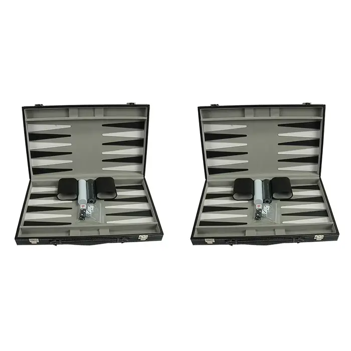 B78B-2X ensemble de Backgammon-classique 14.75 pouces ensembles de Backgammon pour adultes jeu de so
