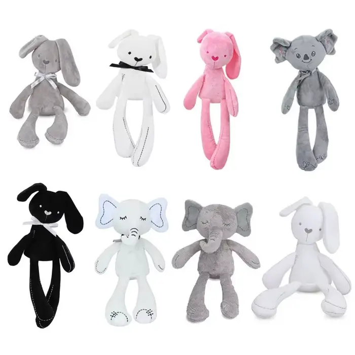 Marionnette à main de lapin en peluche pour bébé