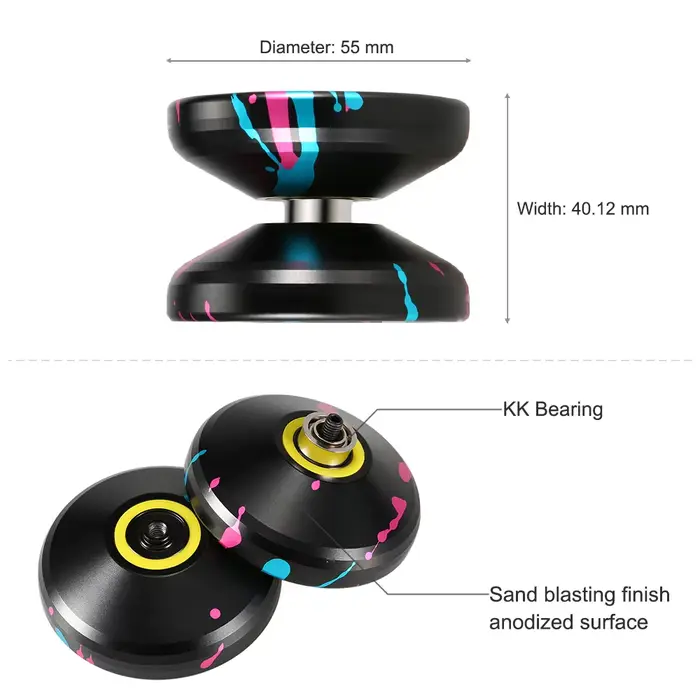 Magic Yoyo-Yo-yo professionnel en alliage d'aluminium pour enfants, Yo-yo V3, YOéquilibre, ne répond